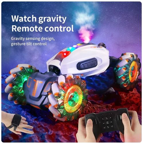 SAMOCHÓD ZDALNIE STEROWANY RĘKĄ PILOT RC DRIFT 4X4 360° LED DŹWIĘK SPRAY na Arena.pl