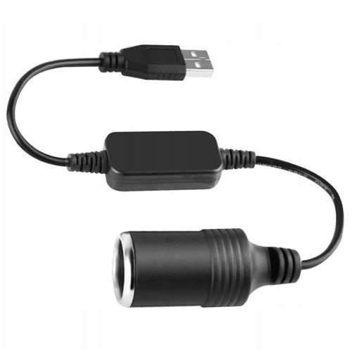 ADAPTER KONWERTER z USB na GNIAZDO ZAPALNICZKI 12V na Arena.pl