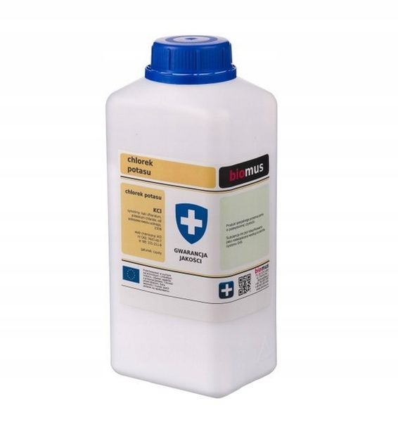 CHLOREK POTASU sól potasowa Czysty 1kg BIOMUS zdjęcie 1