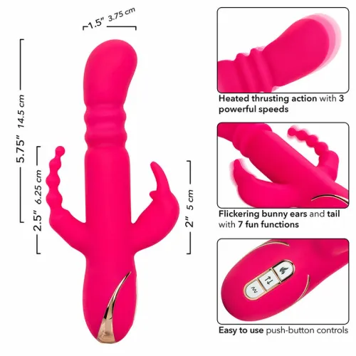 calexotics jack rabbit triple fantasy pink - system podgrzewania, 3 strefy na Arena.pl