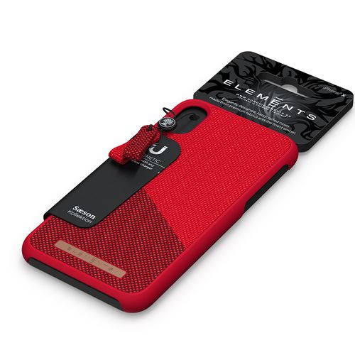 Nordic Elements Saeson Freja - Materiałowe etui iPhone XR (Red) na Arena.pl