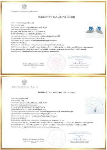 Mennica Świdnicka - Zestaw Prezent na Urodziny Srebrny Komplet Srebro na Arena.pl