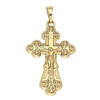 Zawieszka Pozłacana Krzyżyk z Jezusem 38x20 mm