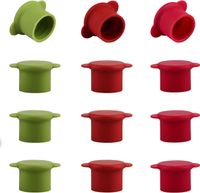 Korki Zatyczki Silikonowe do Butelek Wina 12szt