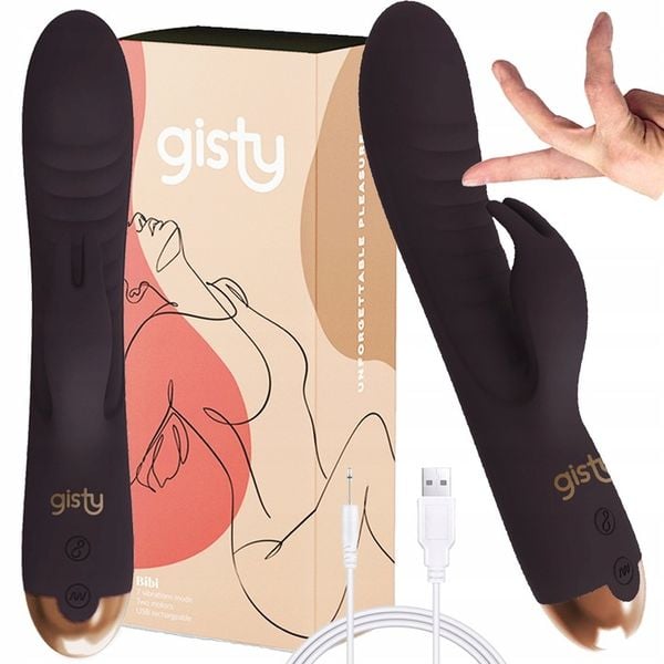 Wibrator damski GISTY z króliczkiem masażer łechtaczki punktu G dla kobiet zdjęcie 1