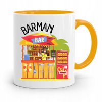 Kubek Żółty Dla Barmana Barman Prezent Z Nadrukiem Ze Zdjęciem