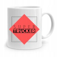 Dla Tirowca Kierowcy Kubek Super Trucker Prezent Z Nadrukiem Ze Zdjęciem
