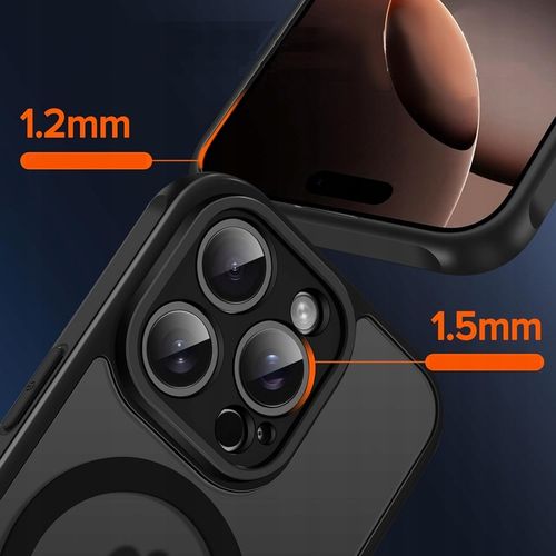 ETUI do IPHONE 16 Pro do Magsafe MATOWE MAGNETYCZNE WZMACNIANE + 2x SZKŁO na Arena.pl
