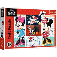 Puzzle - 100 - Zabawna Minnie - Disney - Trefl 16517