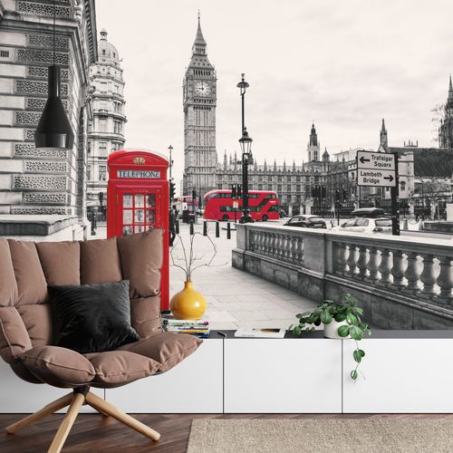 Fototapeta Londyn Czarno-Biała Flizelina 416x290 na Arena.pl