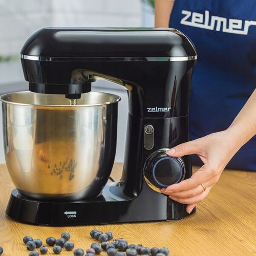 ROBOT KUCHENNY PLANETARNY ZELMER ZKR1300B CZARNY 1300W MISY 4,5/5L POKRYWA na Arena.pl