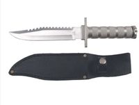 Nóż survivalowy z kompasem, żyłką, haczykiem