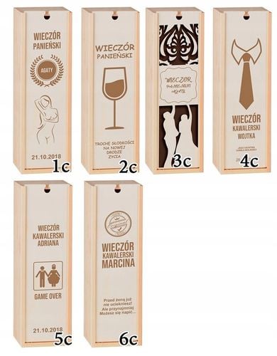 PUDEŁKO SKRZYNKA NA WINO GRAWER PREZENT ŚLUB PRIM na Arena.pl