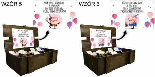KUFEREK SKRZYNKA PREZENT NA URODZINY URODZINOWY 18 30 40 50 na Arena.pl