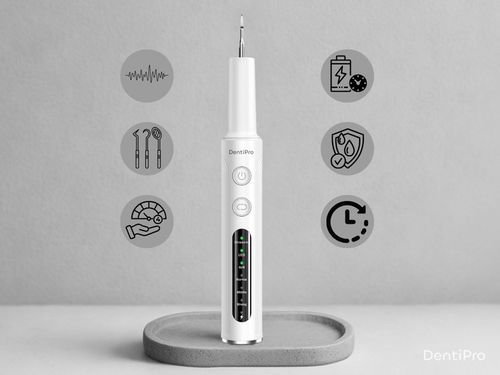 Skaler Ultradźwiękowy Dentystyczny Do Zębów - 4 tryby do usuwania na Arena.pl