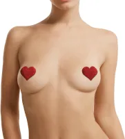 sukrew zestaw ozdob na ciało cross star heart czerwony 3 pary