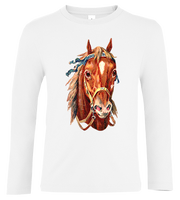 Bluzka z długim rękawem Konie