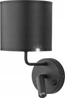 KINKIET DO CZYTANIA REGULOWANY Z WŁĄCZNIKIEM TK LIGHTING ENZO 4234 CZARNY