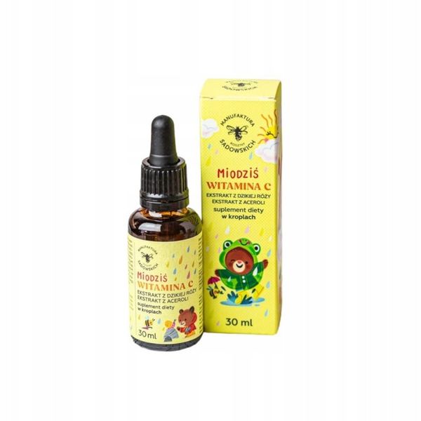 Miodziś Witamina C dla dzieci Pasieki Sadowskich 30 ml zdjęcie 1