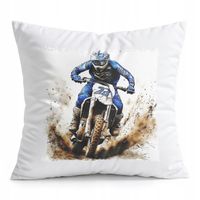 PODUSZKA BIAŁA PREZENT - MOTOR MOTOCYKL MOTOCROSS