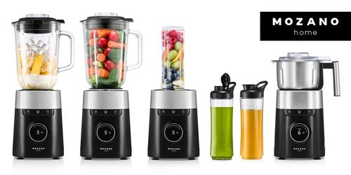 BLENDER KIELICHOWY SZKLANY MŁYNEK 2 BIDONY MOCNY 2700W TURBO 2,2L na Arena.pl