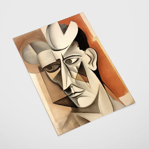 Plakat portret abstrakcja kubizm 30x40 cm na Arena.pl