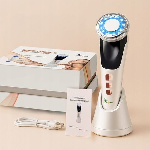 MASAŻER DO TWARZY EMS ULTRADŹWIĘKI FOTON KRIOTERAPIA MEZOTERAPIA 7w1 na Arena.pl