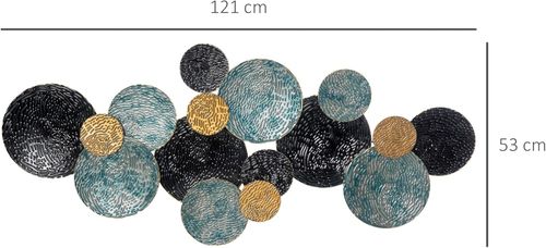 Dekoracja ścienna okręgi 3D 121 cm obraz na Arena.pl