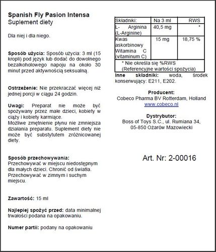 supl.diety spanish fly passion intenso na Arena.pl