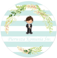 Opłatek na tort Tort Pierwsza Komunia Święta Komunijny Biblia Hostia Tekst