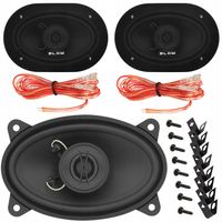 2x MOCNE GŁOŚNIKI SAMOCHODOWE 110W 4x6" 4Ohm OWALNE ELIPSY 2 DROŻNE