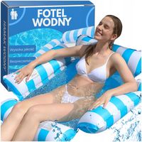 HAMAK WODNY MATERAC DO PŁYWANIA DMUCHANY Z SIATKĄ DO BASENU LEŻAK PLAŻOWY