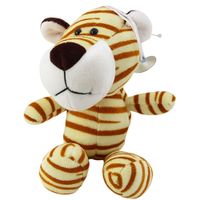 Pluszowa Maskotka Przytulanka Tygrys Z Przyssawką Kremowy 23 x 12 cm