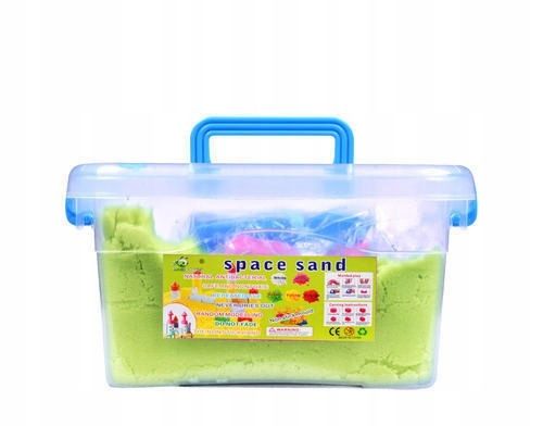 PIASEK KINETYCZNY 3kg FOREMKI + BASEN PIASKOWNICA na Arena.pl