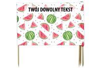 PARAWAN PLAŻOWY Arbuzy z indywidualnym  napisem 8 PANELI 8.8