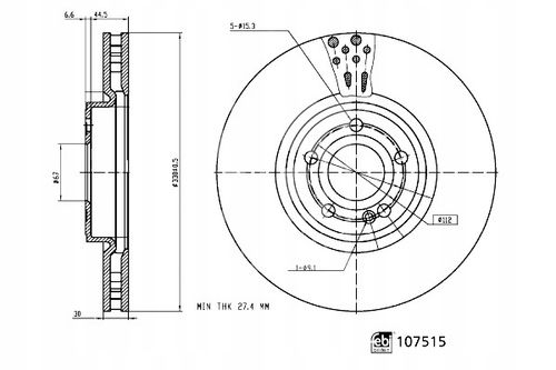 TARCZA HAM PRZOD 330X30 V FEBI BILSTEIN na Arena.pl