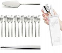 AMEFA SZTUĆCE DAKOTA ZESTAW CIASTA TORTU 12 WIDELCZYKI + ŁOPATKA 24 PREZENT