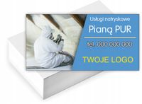 Wizytówki firmowe reklamowe 200 szt duży wybór USŁUGI NATRYSKOWE PIANĄ PUR