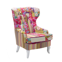 Fotel uszak patchwork wielokolorowy MOLDE