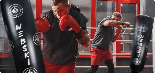 WOLNO-STOJĄCY BOKSERSKI WOREK TRENINGOWY DMUCHANY DLA DZIECI 165CM na Arena.pl