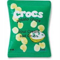 Crocs Przypinka Ozdoba Pin Charms Jibbitz Do Butów Green Chip Bag
