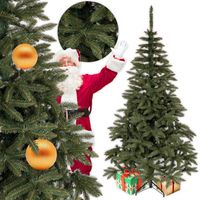 CHOINKA SZTUCZNA JAK ŻYWA ŚWIERK KAUKASKI PREMIUM 250 CM GĘSTA + STOJAK