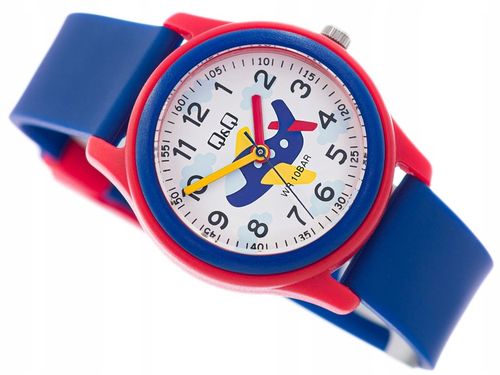 DZIECIĘCY ZEGAREK QQ VS59J009Y DLA CHŁOPCA 10BAR na Arena.pl