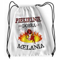 Plecak Dla Melanii Sportowy Szkolny Worek Torba Z Nadrukiem Ze Zdjęciem