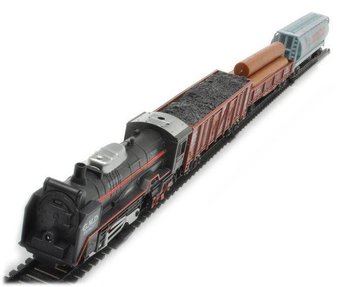 Kolejka rail king Parowóz + 3 Wagony zdjęcie 3