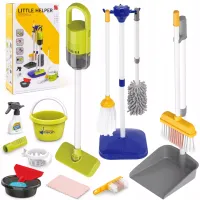 DLA DZIECI SUPER ZESTAW SPRZĄTANIA Z ODKURZACZEM