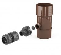 odzyskiwacz wody deszczowej 90mm brąz - c 62-202