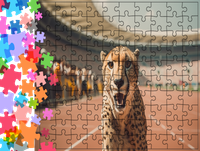 Puzzle tradycyjne Zwierzęta - Gepard