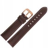 Pasek Airacobra GMT Skóra (V.1.37.8) 19 mm - Brązowy z szarym p. mat. kl.