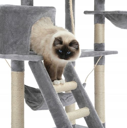 DRAPAK DLA KOTA Z HAMAKIEM LEGOWISKO DUŻY DRAPAK Z DOMKIEM 6 POZIOMÓW XXL na Arena.pl